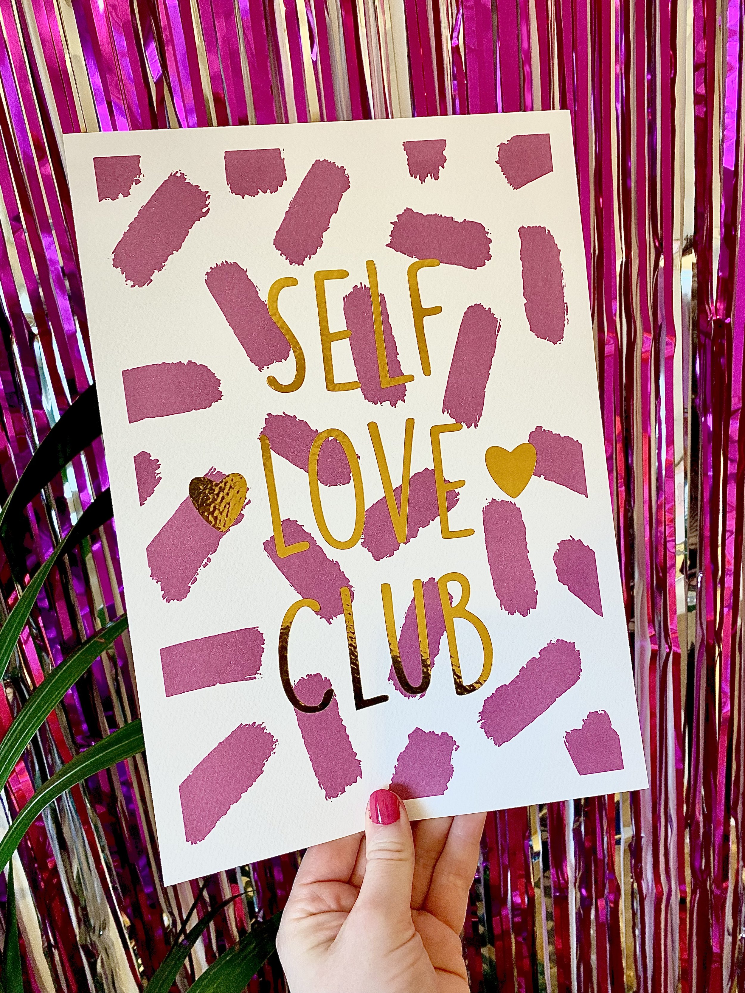 'Self Love Club' Wall Print A4