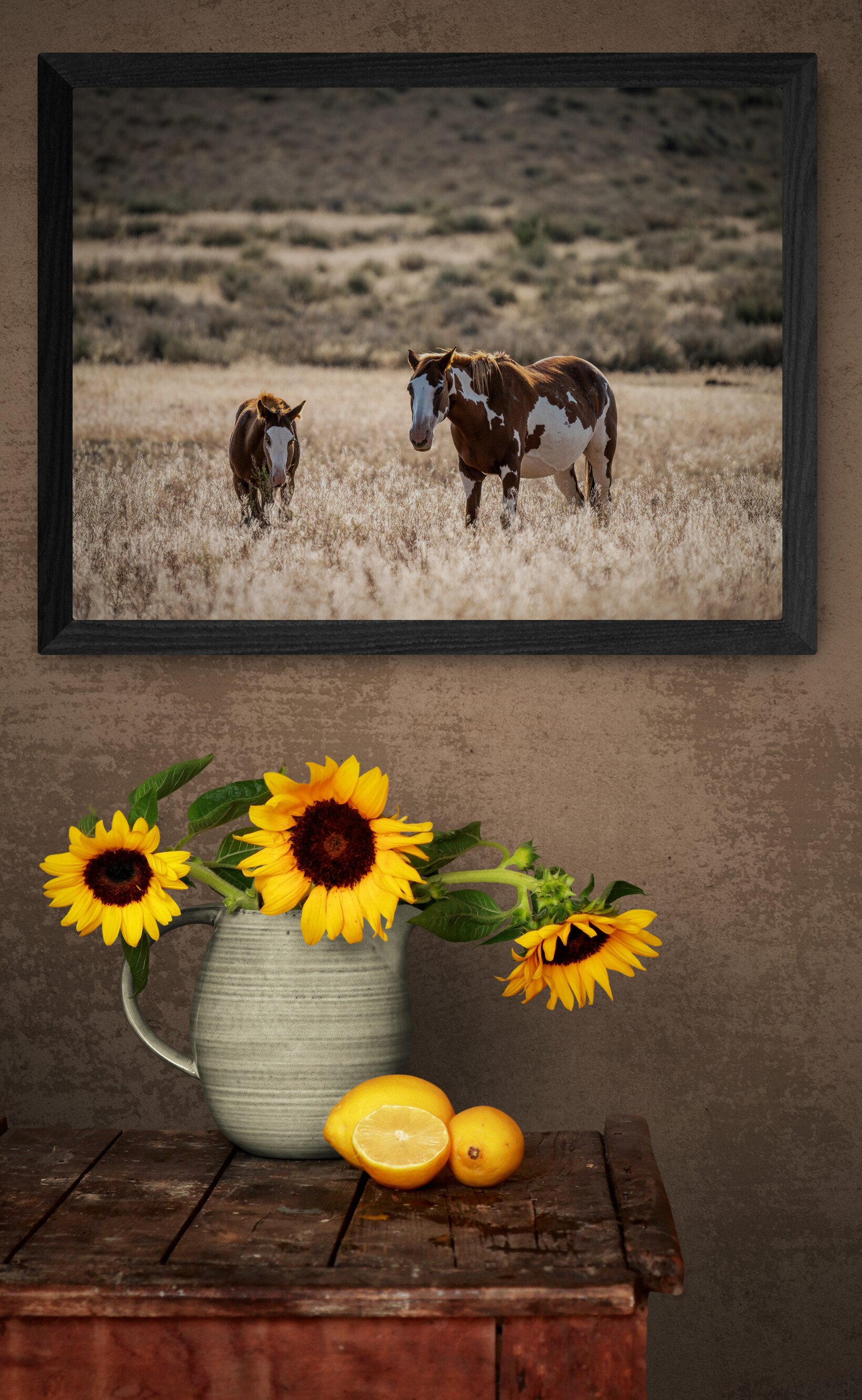 Rustic_bench_with_sunflowers_in_jug.jpg