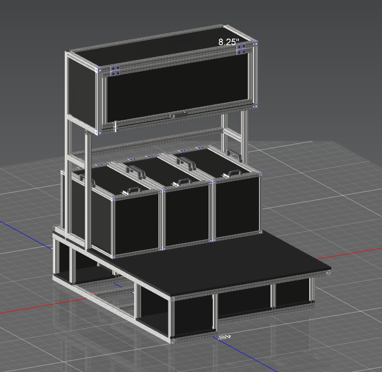 Custom Storage solution, Mercedes Sprinter Van, 8020, Extruded Aluminum