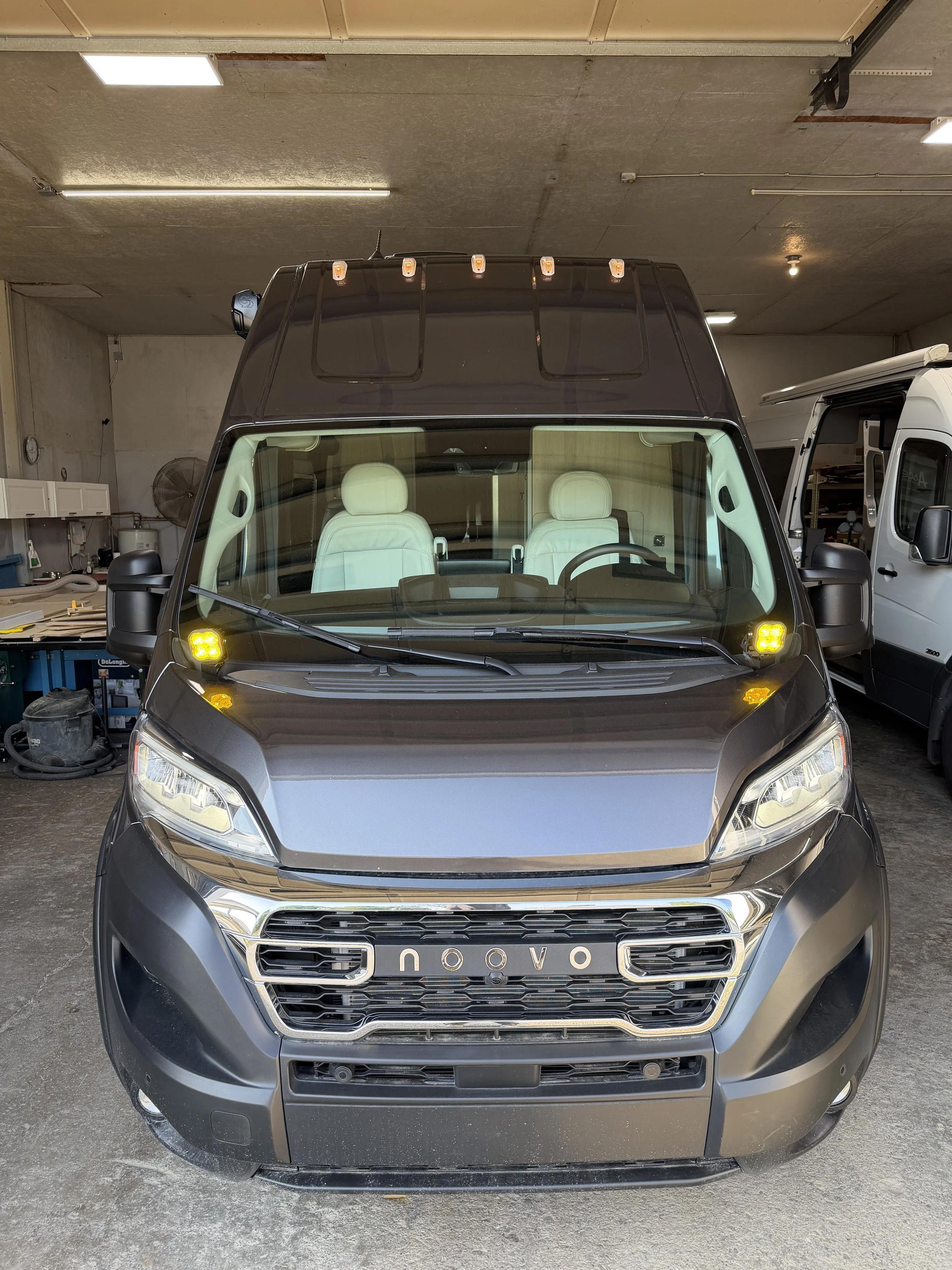 Noovo Ram Promaster Adventure Van auxiliary lights install, Rough Country 4 gang control board system installed