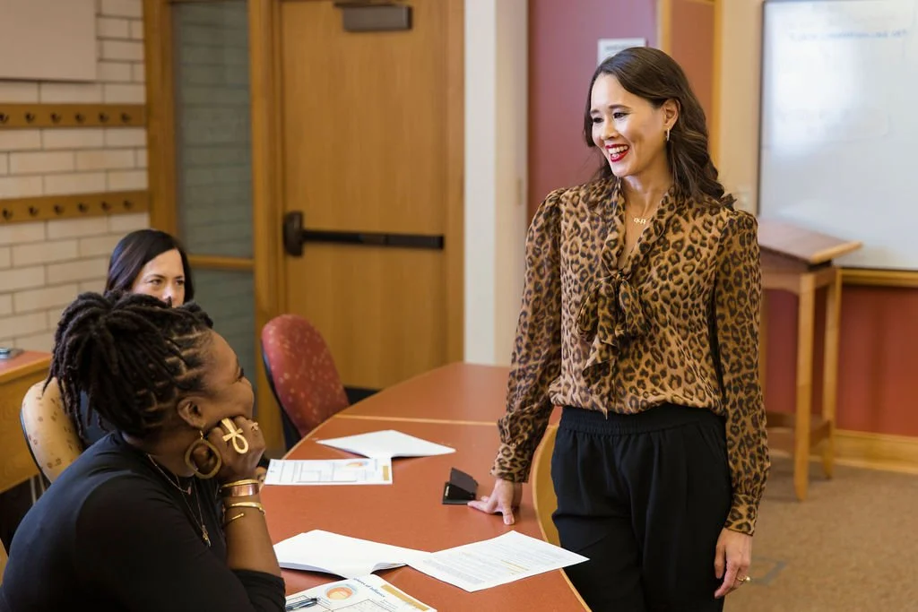 Tania Zeigler in a board room