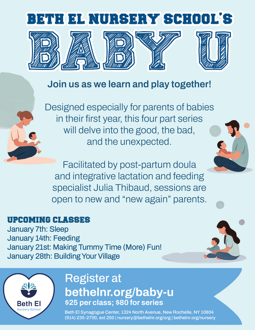 Baby U: a new parent group at Beth El Nursery School 