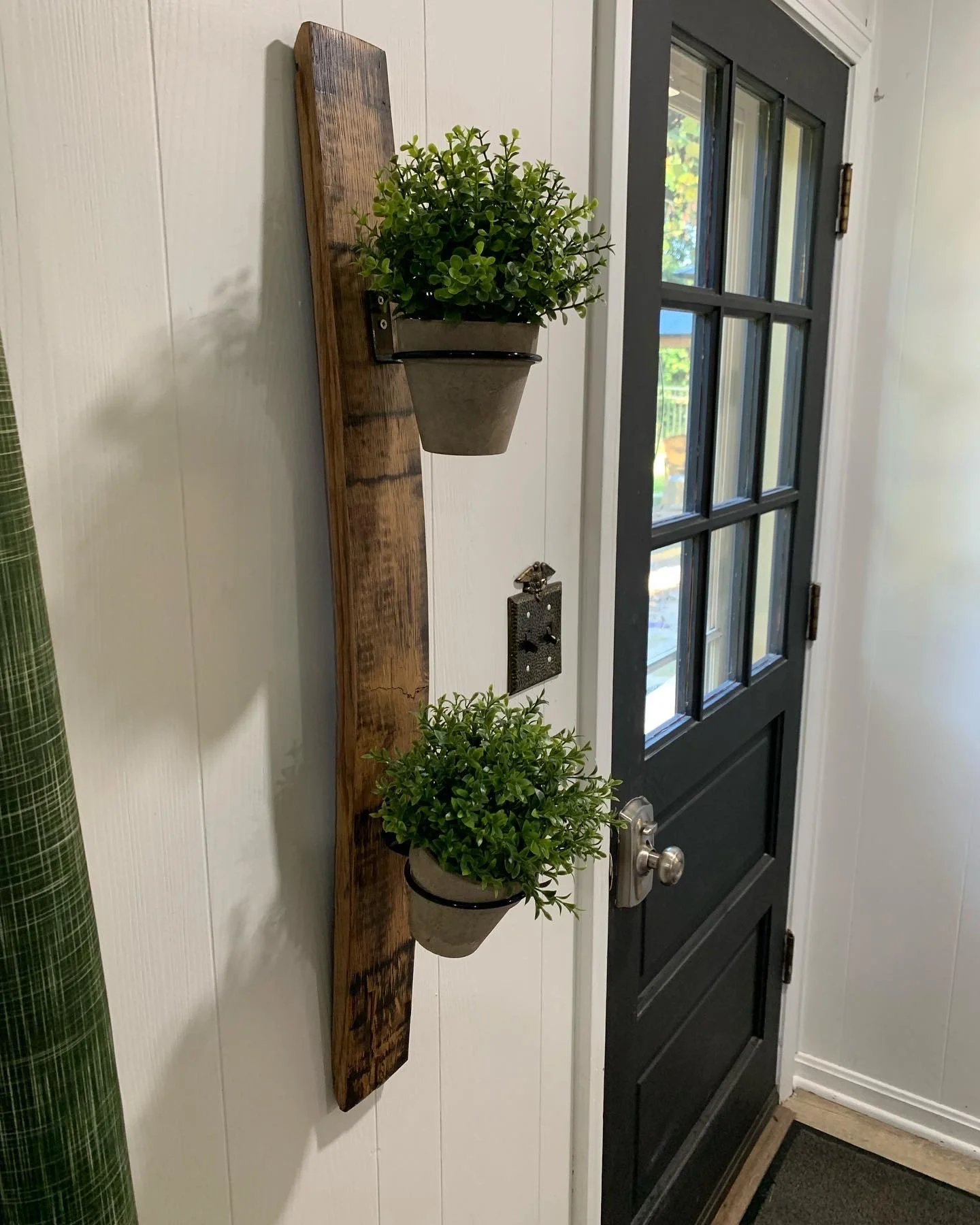 Bourbon Barrel Stave Wall Plant Holder 2.JPG