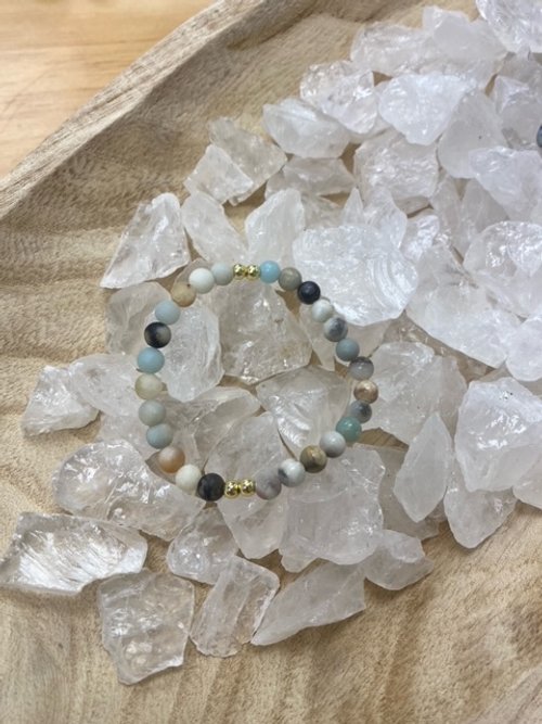 Amazonite Matte & Polished Bracelet