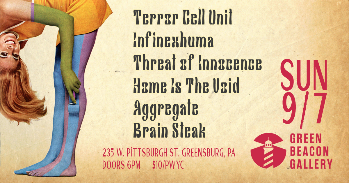 Terror Cell Unit (CA), Infinexhuma (CA), Threat of Innocence (CA), Home is the Void (CA) & more
