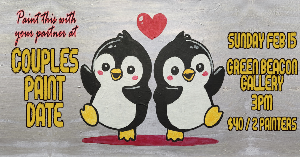 Couples Paint Date: Penguin Edition