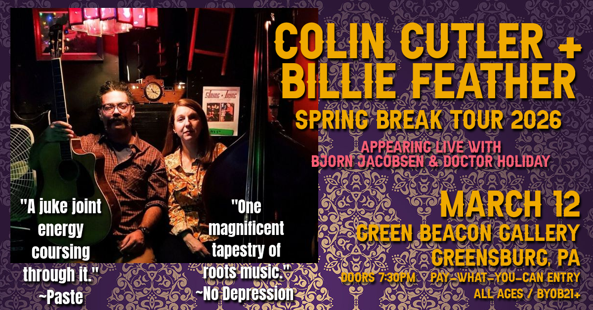 Colin Cutler (NC), Billie Feather (NC), Bjorn Jacobsen & Doctor Holiday