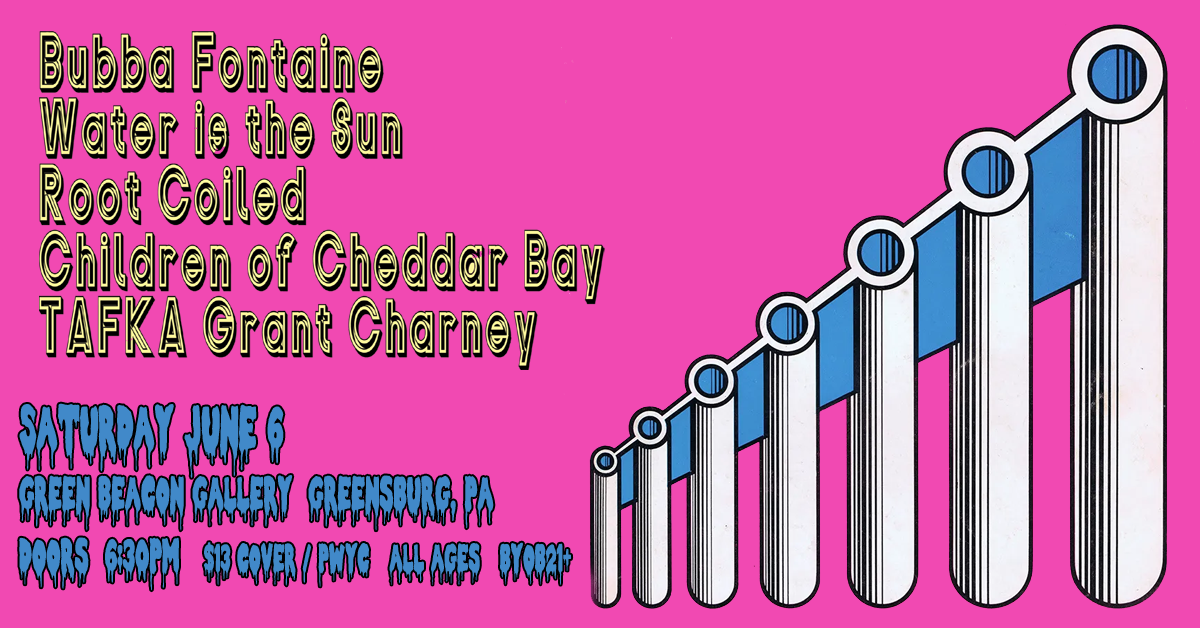 EXPERIMENTAL NOISE TOUR 2026 w/ Bubba Fontaine (IN), Water is the Sun (IN/CZ), Root Coil, Children of Cheddar Bay &amp; FISHBIRD