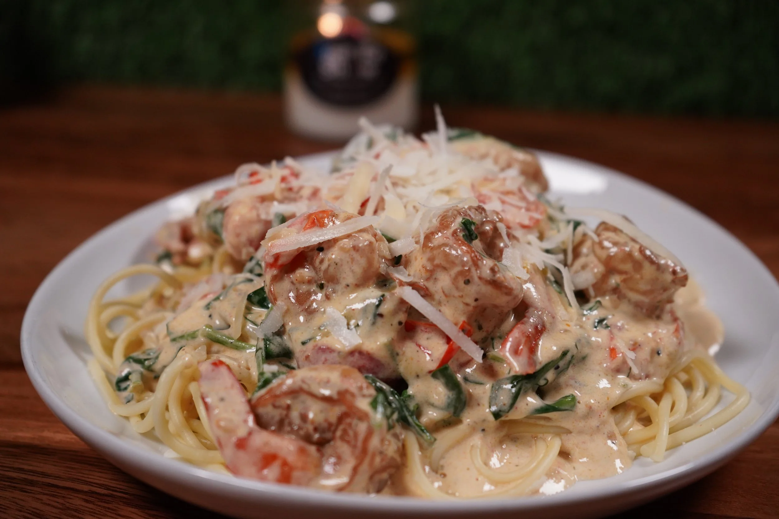 Shrimp Alfredo Baked Shrimp Pasta With Tomato Sauce Alfredo Shrimp