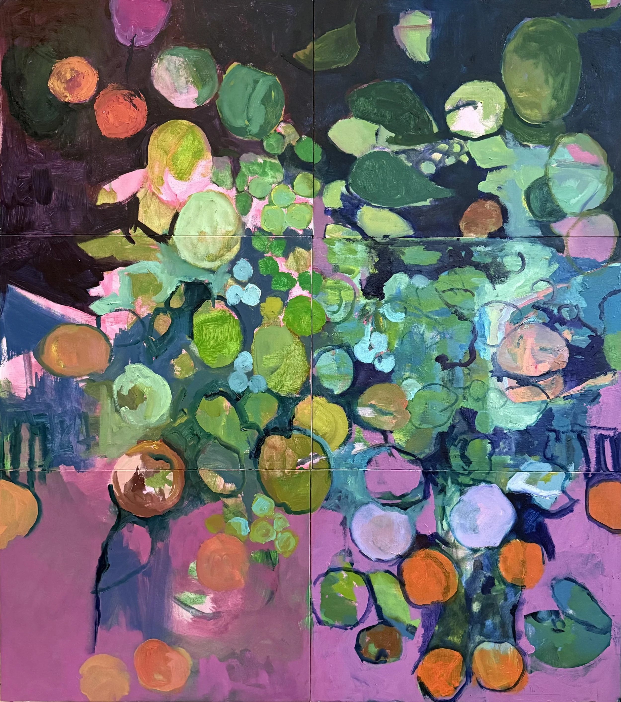 Secrets. Oil on Board, 36 x 32 in, 2026