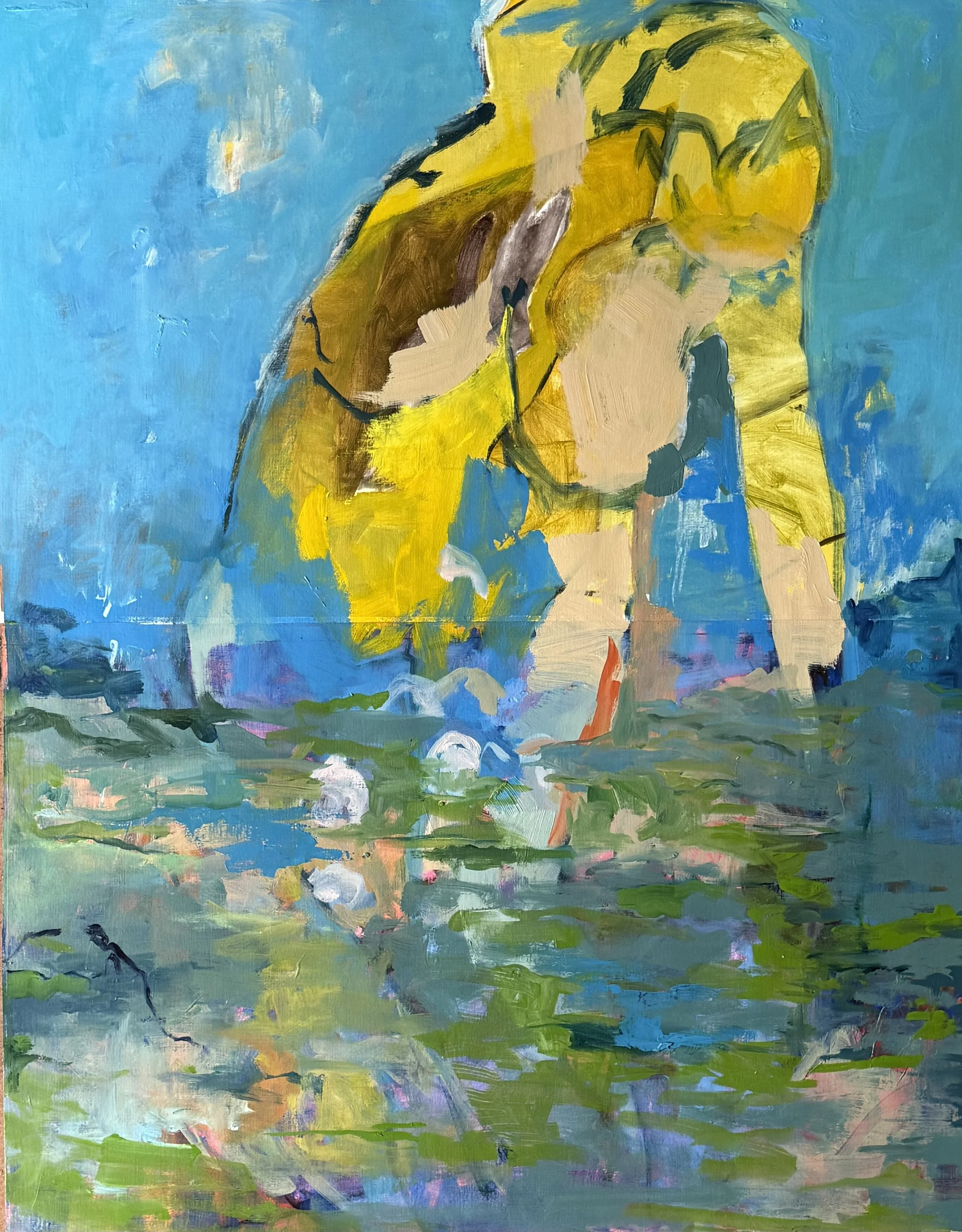 So Much Water. Oil on Paper. 44.5 x 34.5 in, 2026