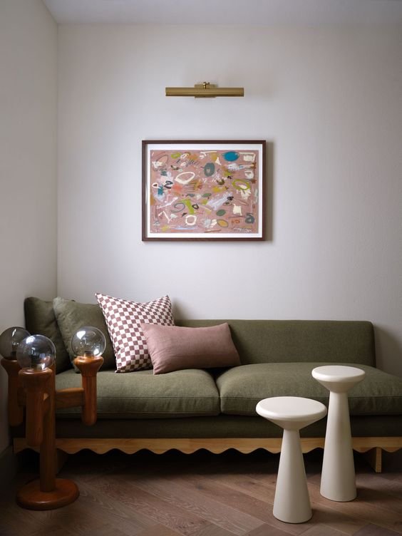 come disporre i quadri sul divano? quadro unico al centro della parete