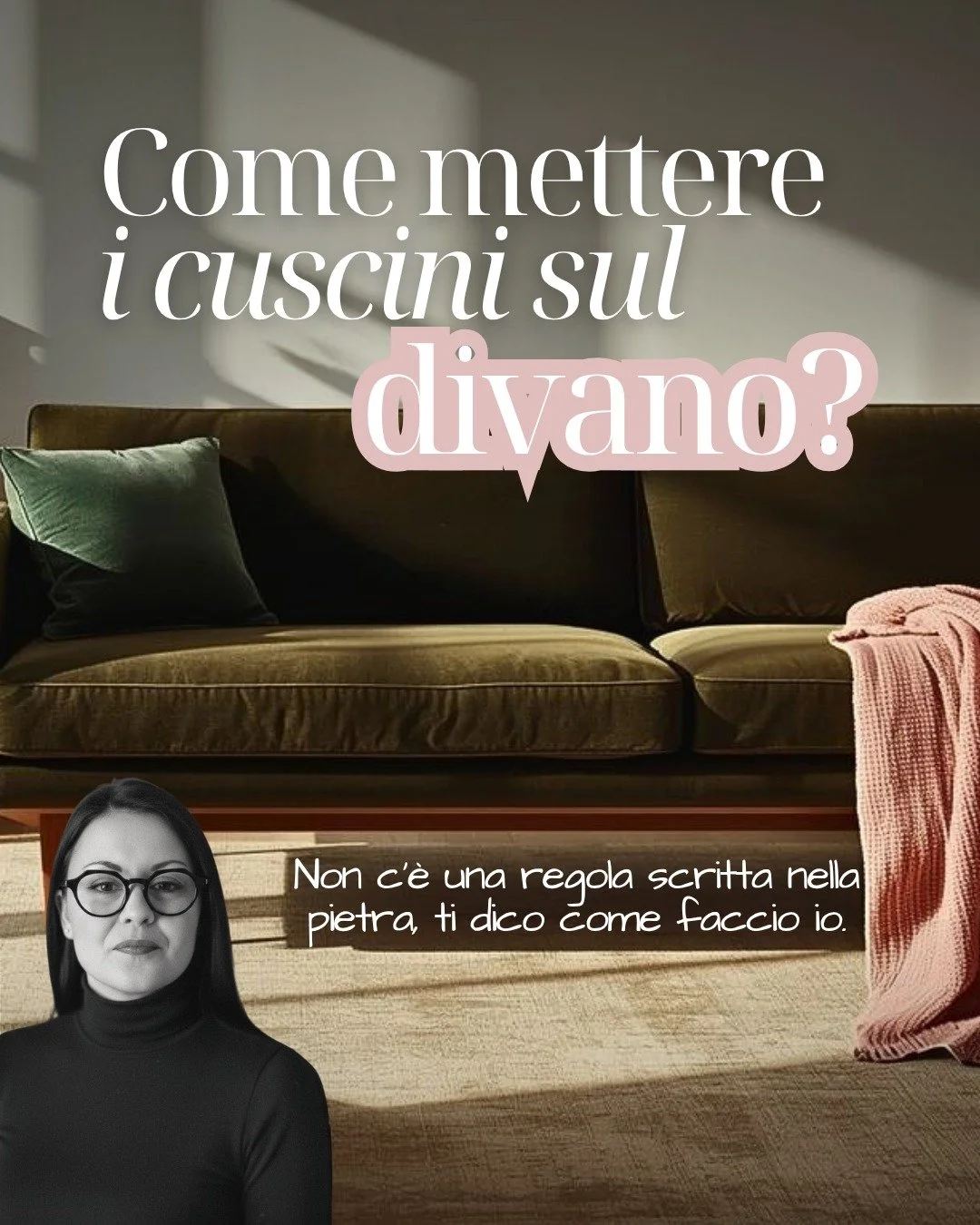 COME METTERE I CUSCINI SUL DIVANO?| Parliamo di styling del divano: questa &egrave; la mia personalissima visione.

🛋 Meno &egrave; meglio: il divano deve restare il re del living e affollarlo di cuscini lo renderebbe poco elegante e anche scomodo. 