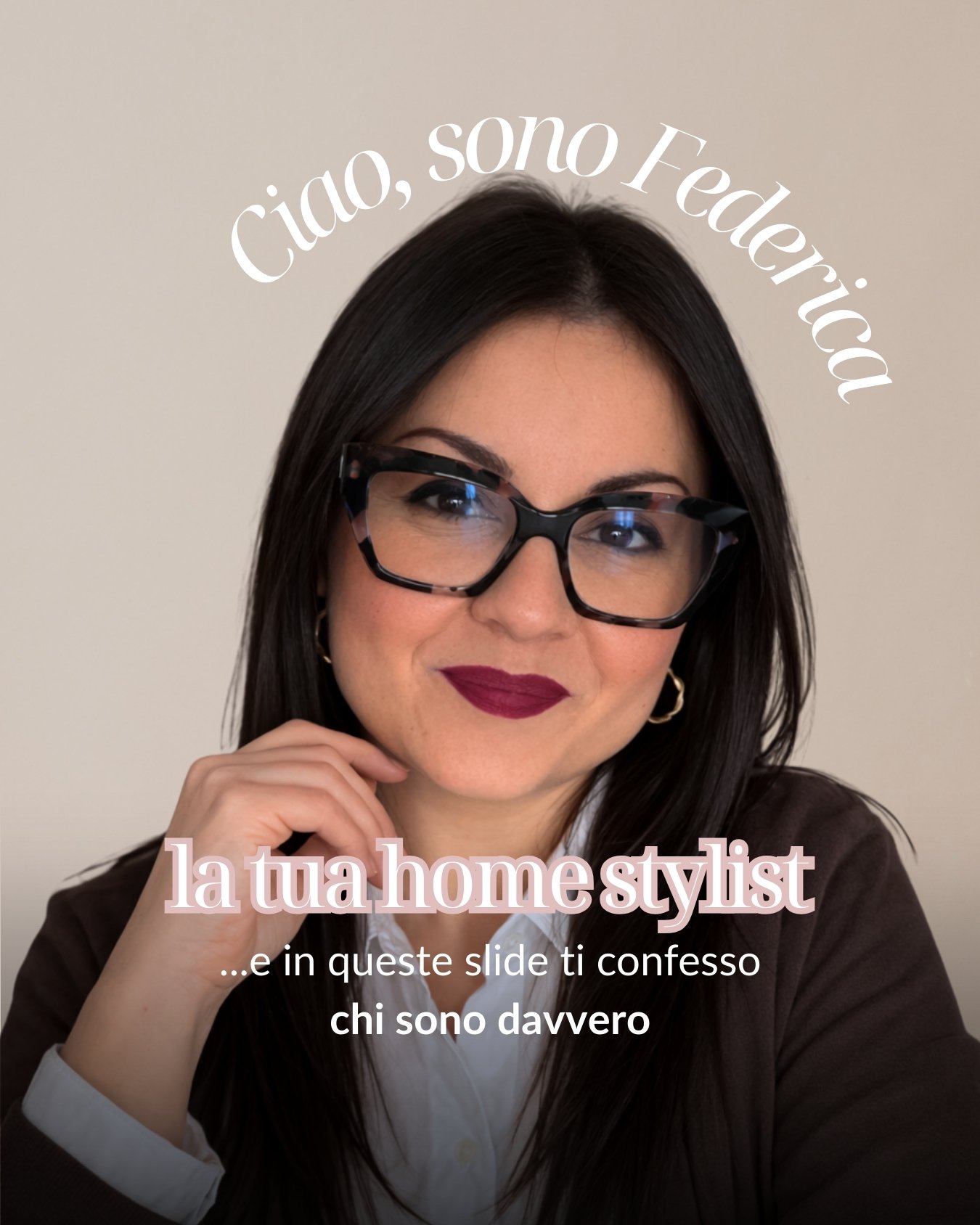 Ciao, sono Federica, la tua home stylist.

🤎Ho sognato di fare questo lavoro per quasi quindici anni. Corsi che non partivano, lavori che rubavano il tempo, un momento di vita difficile che alla fine &egrave; diventato il punto di svolta.

🤎 Se sei
