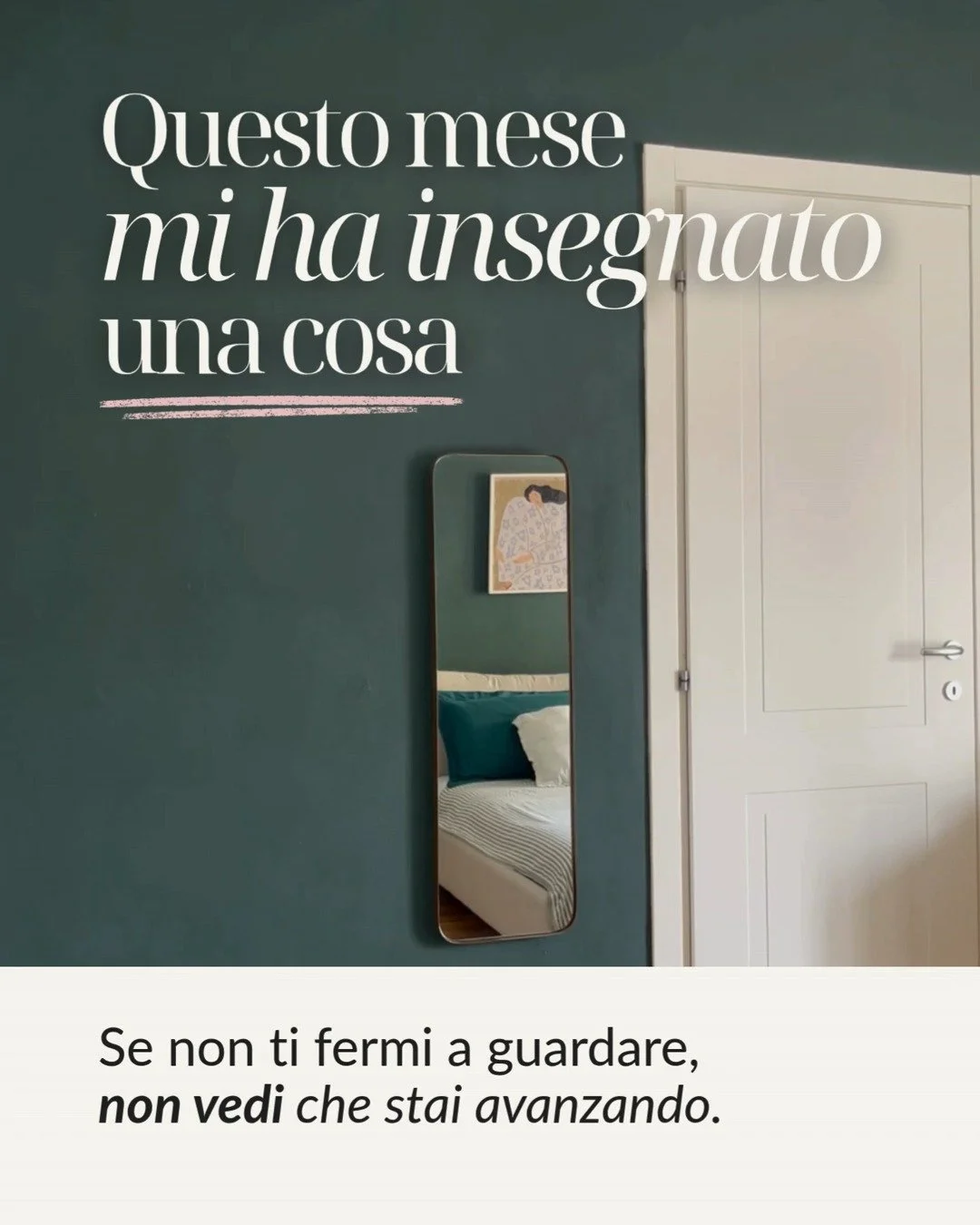 Quante cose belle perdiamo di vista se affrontiamo la nostra vita con l'ansia e con i paraocchi?

Questo mese mi sono data il permesso di fare delle pause e ho preso nota delle cose belle che riuscivo a vedere solo fermandomi.

Succede anche a te?

H