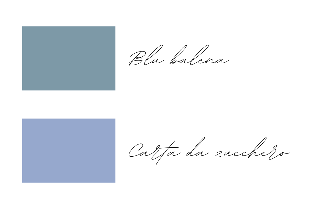 Color carta da zucchero e blu balena 6 pitture per le tue pareti