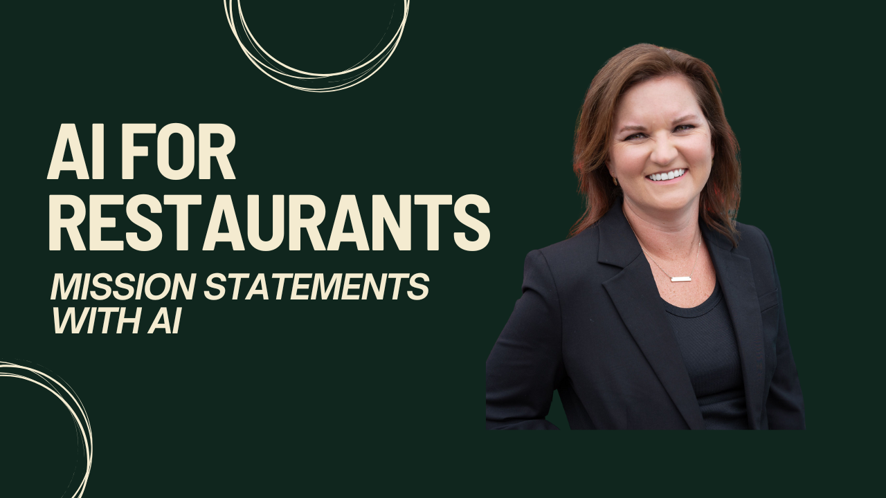 A mission statement is more than just words—it’s the foundation for leadership, team alignment, and long-term success. This course will guide you through using AI to craft a mission that reflects your restaurant’s purpose and inspires both your team 