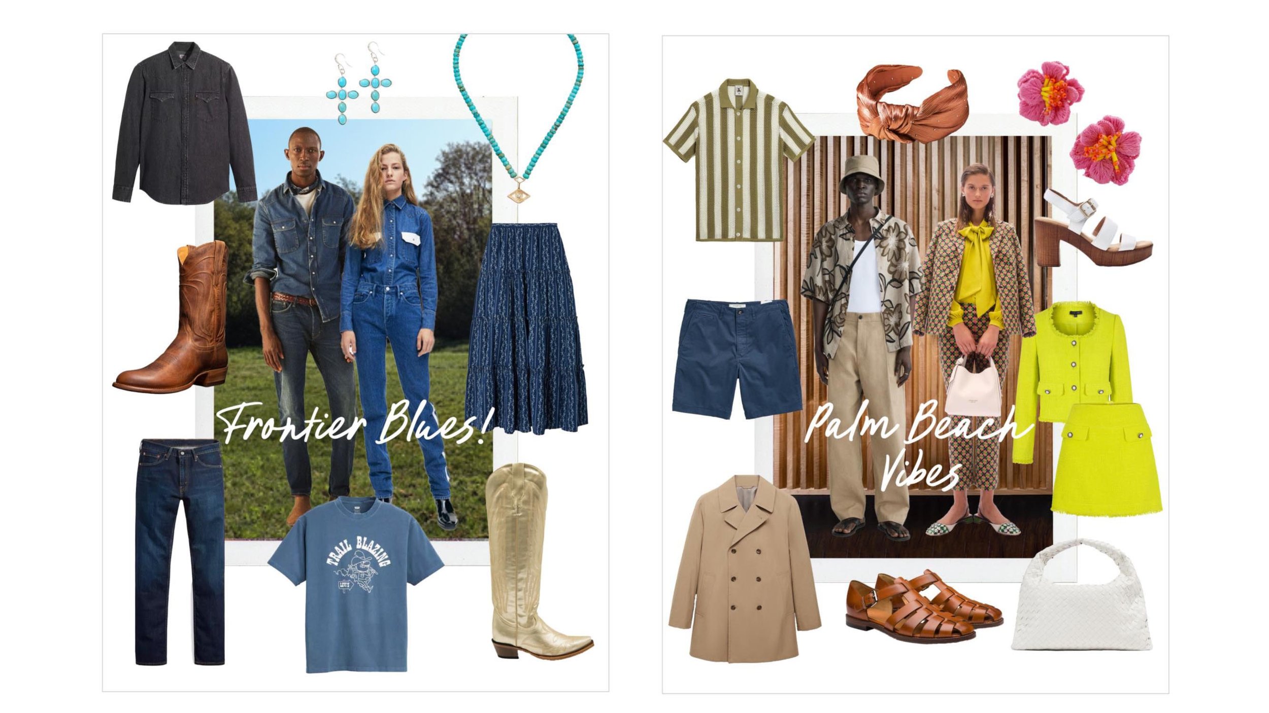 Mini Fashion edits around trending themes for apparel and accessories