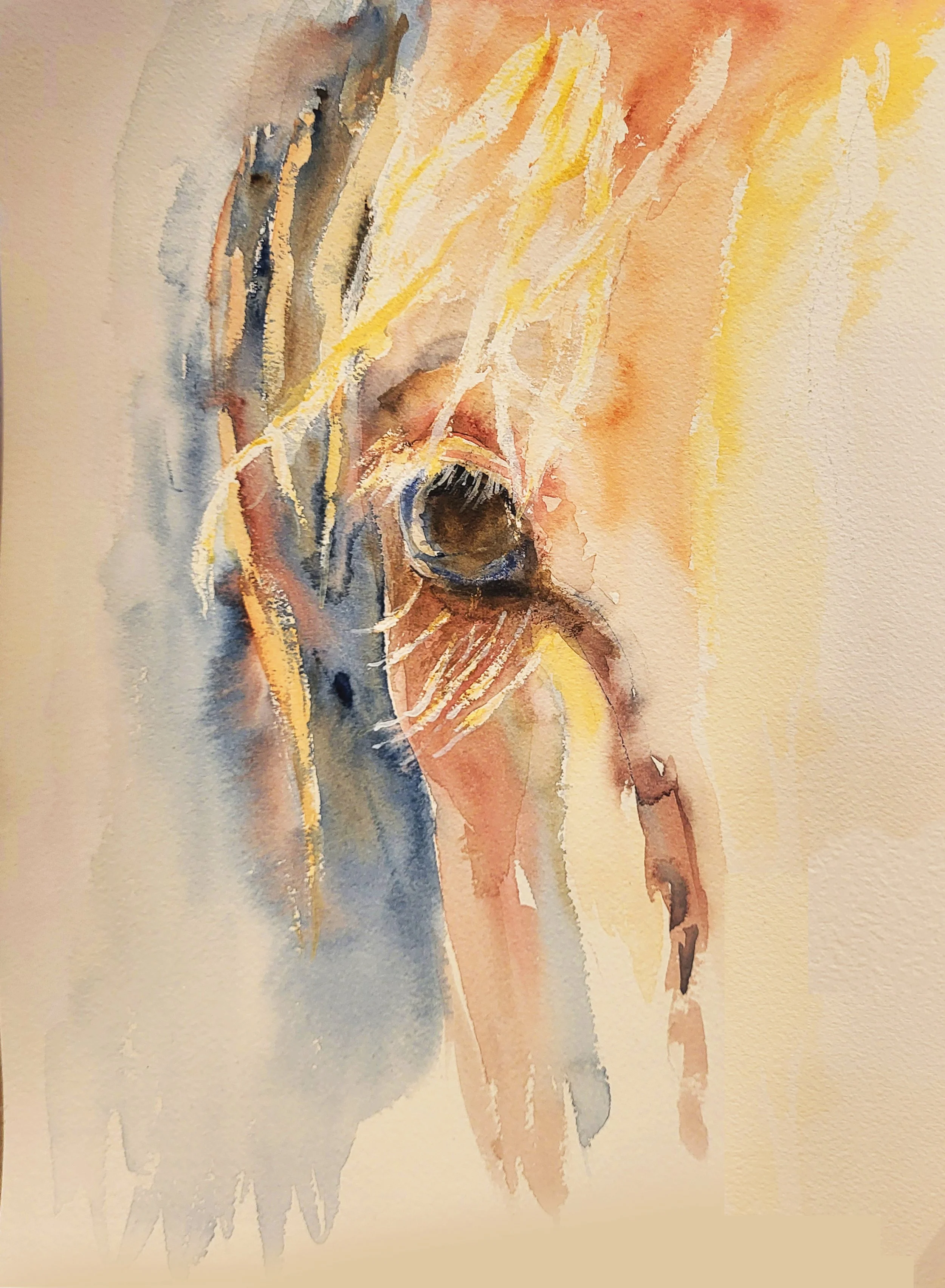 The Look Out, watercolor on paper, 11" X 14", framed & matted, $250.00