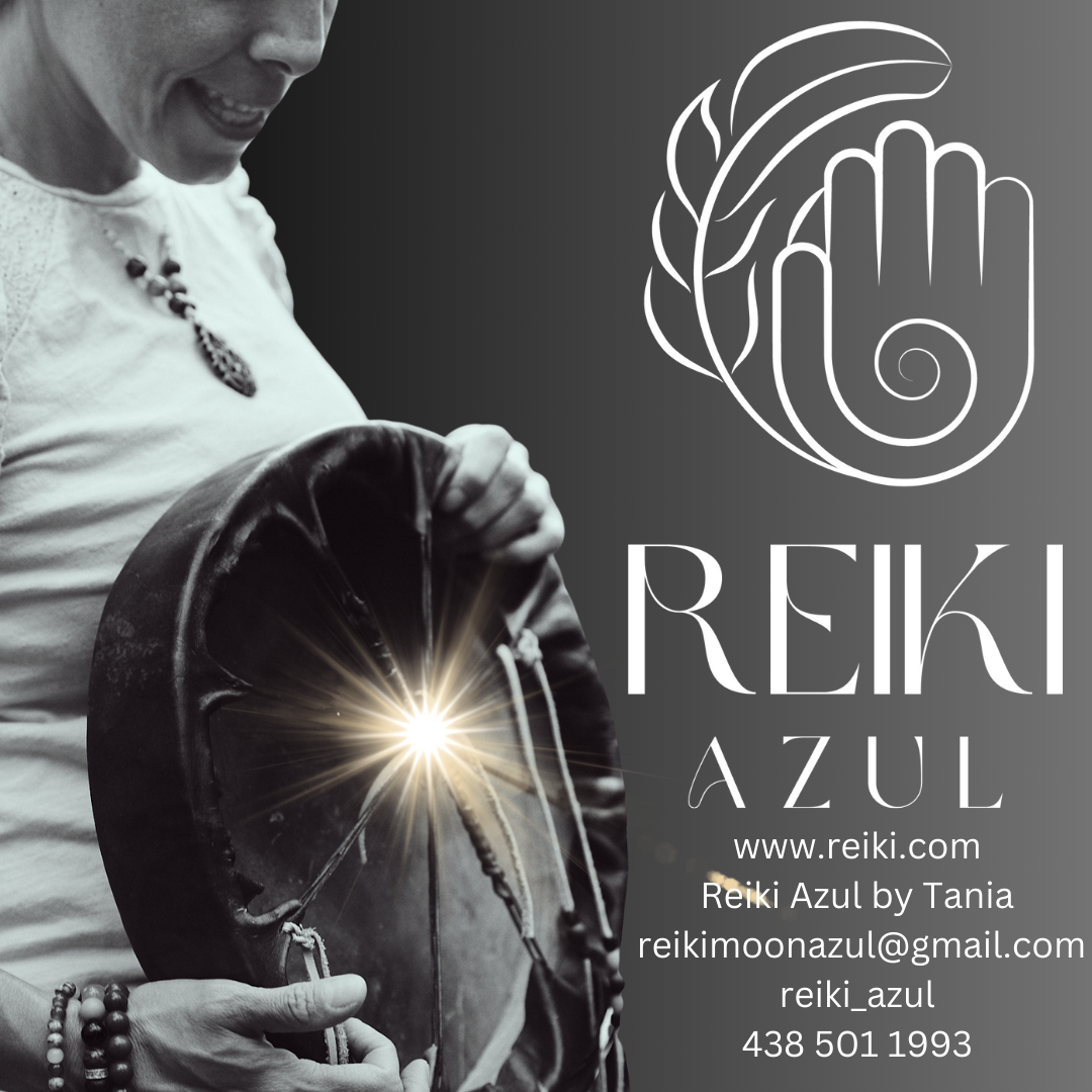 Reiki Azul by Tania in Saint-Hubert offering Reiki, Tambour Unité and sound healing sessions.
