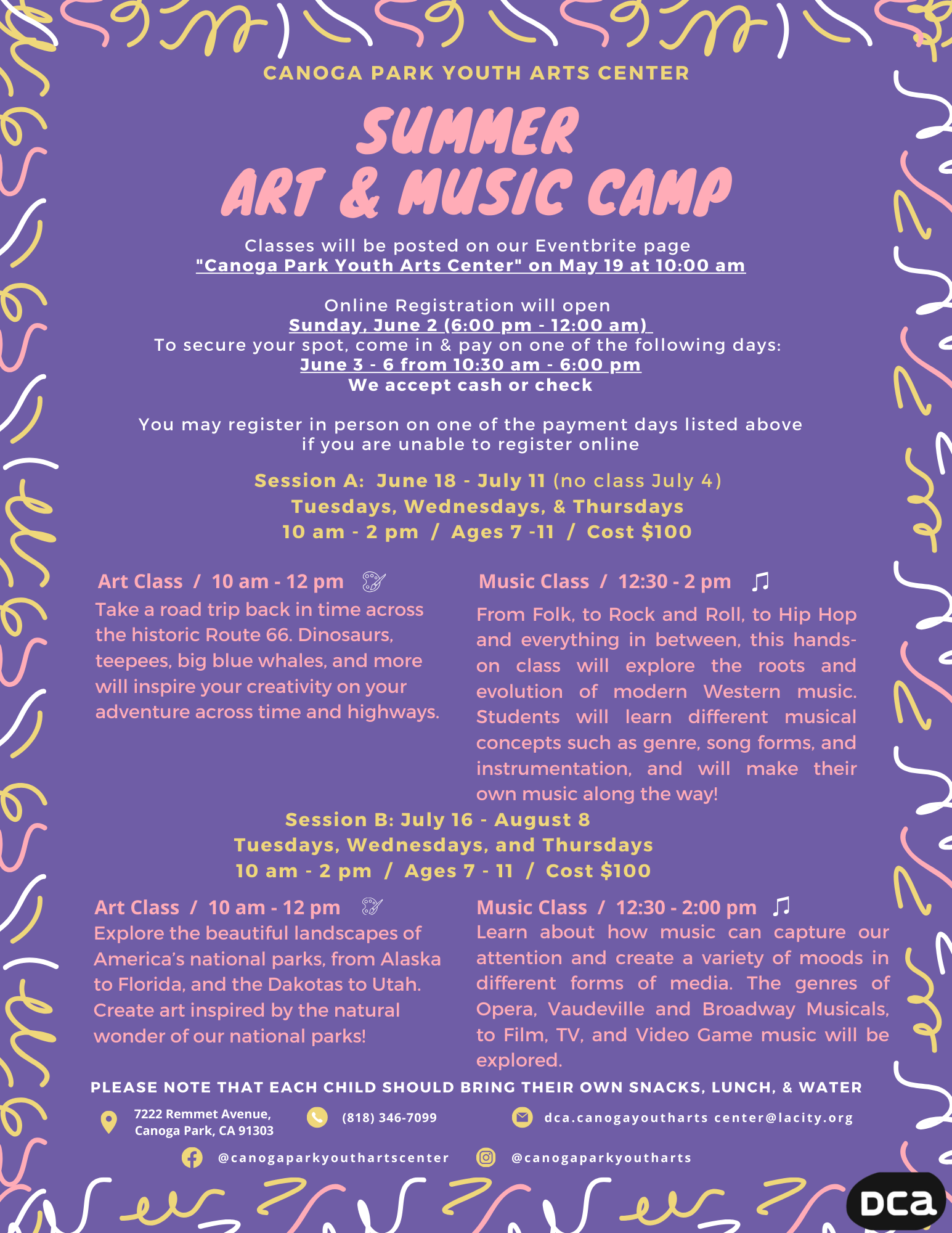 Art Classes San Fernando Valley — Canoga Park Youth Arts Center