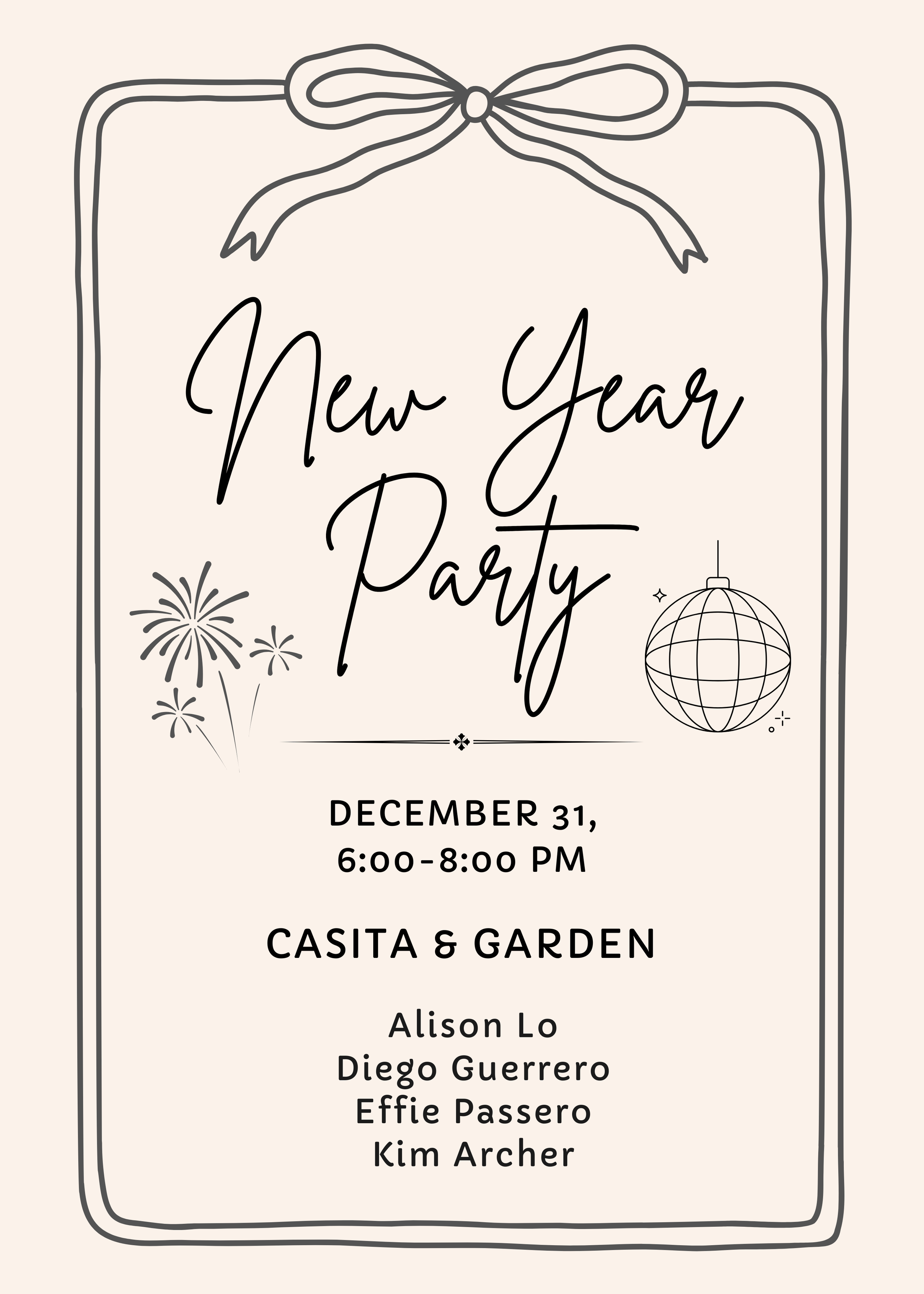 Cream and Black Simple New Year's Party Invitation.png
