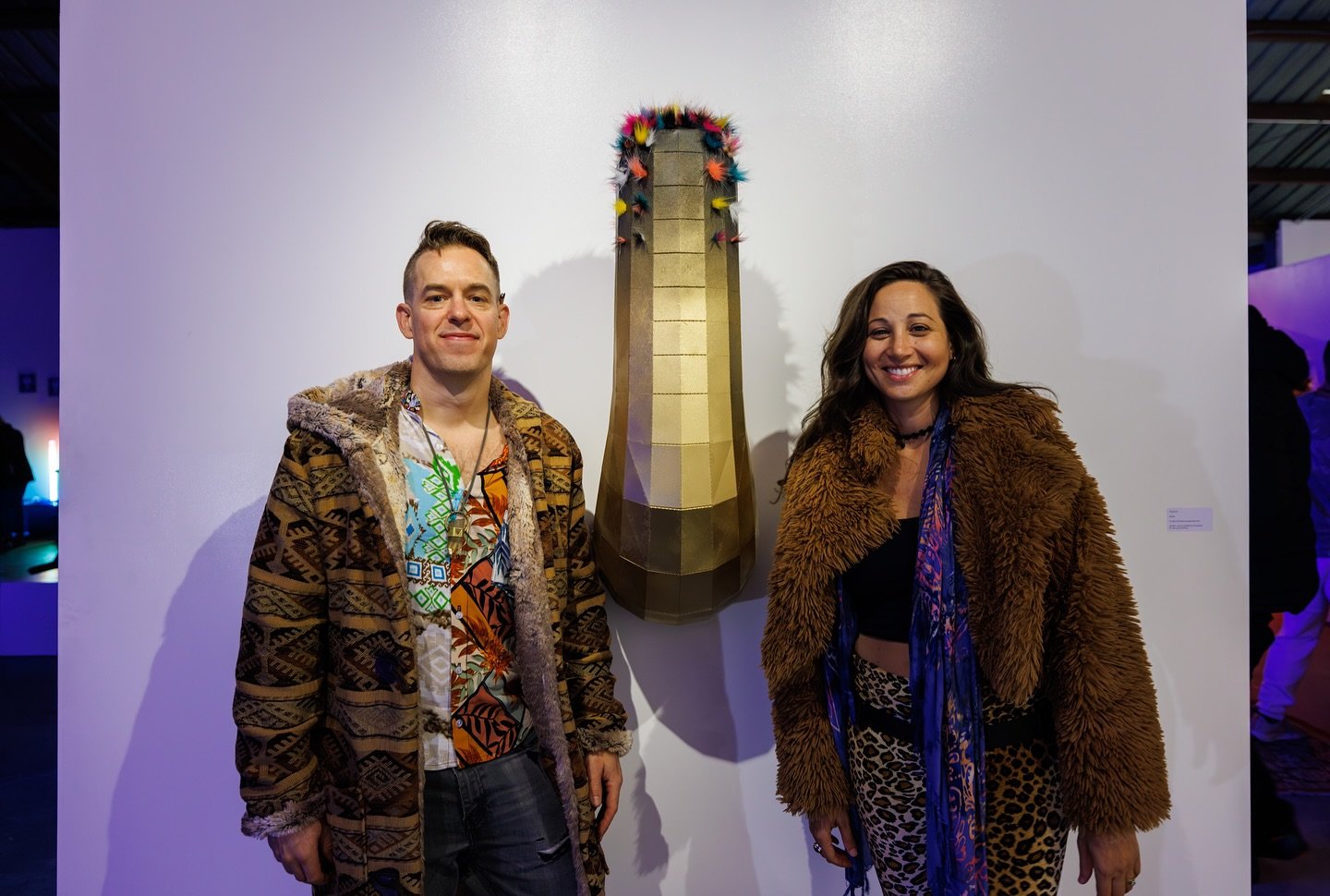 Last month my husband @_ssstudios_ curated / produced &ldquo;Enter The Vortex&rdquo; at @sanfranciscogallery (with a little help from muah). 🧚🏼&zwj;♀️

When we probably should have been sleeping 💤 with our newborn child.. we were up organizing our