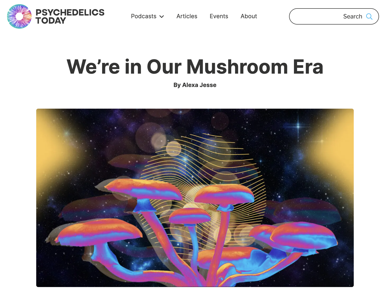 psychedelics today article by alexa jesse