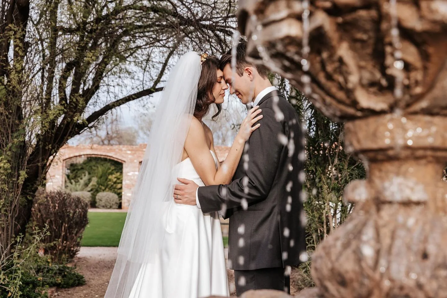 A fun shot through the water fountain! Love experimenting!