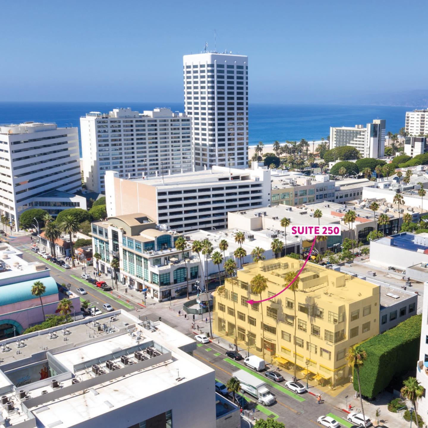 Available Sublease: 2nd floor Modern Office with private balcony at the corner of 3rd Street Promenade and Arizona Ave.
301 Arizona Ave, Santa Monica

* Size: Approximately 1,833 SF
* Bright open space with 2 private glass offices and conference room