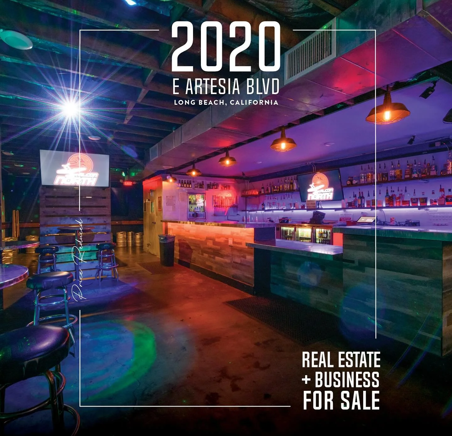 PRICE REDUCED BY $100K // Iconic LGBTQ+ Venue + Business in North Long Beach. Built-in community, infrastructure, and upside.📍2020 E Artesia Blvd
* ±1,200 SF bar + ±1,800 SF fenced patio
* Includes real estate + operating business:&nb