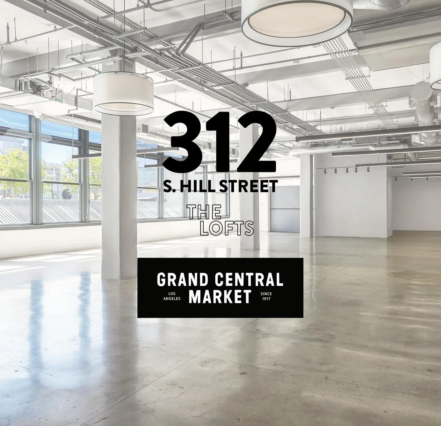 FOR LEASE // Creative office loft directly above the famed Grand Central Market📍312 S Hill Street
* 14 ft ceilings with bright open layout
* Modern finishes with operable windows
* Secure key card access + freight elevator
* Private restrooms
* Ple
