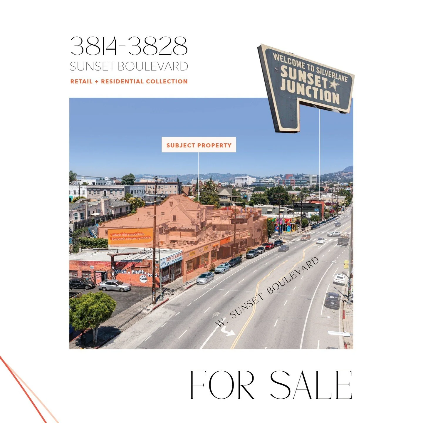 New to Market: Los Angeles trophy asset in the heart of Silver Lake. Mixed-use corner property with destination retail and newly renovated residential apartments. Generational investment opportunity at the crossroads of Sunset Boulevard + Hyperion Av