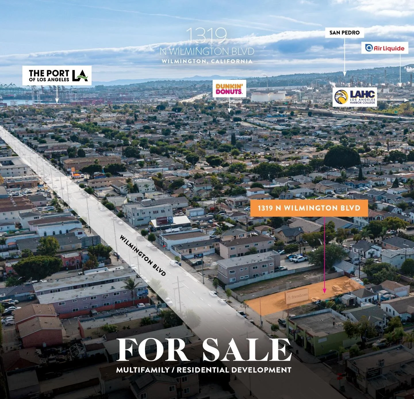 For Sale: 1319 N Wilmington Blvd | Wilmington, CA

New infill development opportunity in one of the South Bay&rsquo;s strongest workforce housing submarkets. Ideal for developers focused on housing production, ministerial approvals, and achievable de