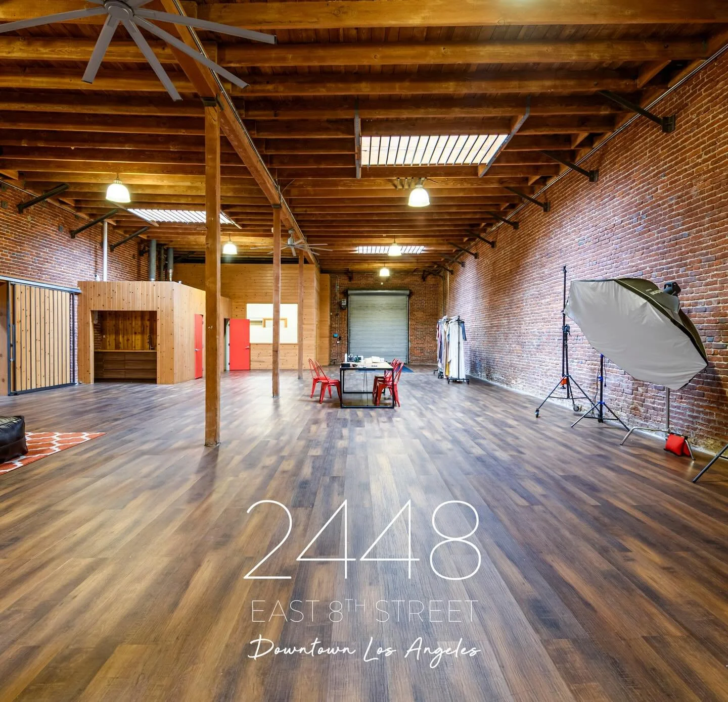 Now Available for Lease | Arts District, DTLA 
📍2448 E 8th Street

Polished retail, showroom, and flex studio opportunity in the heart of the Arts District. This upgraded creative space features soaring 15 ft ceilings, a roll-up door, HVAC, and a pr