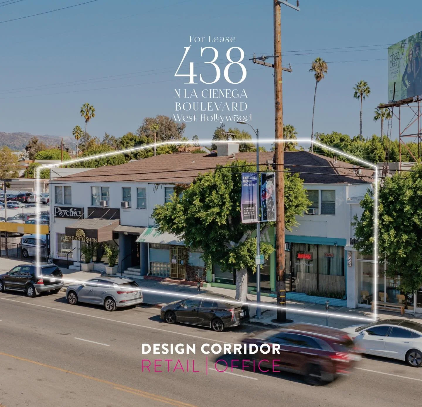 Now leasing in the heart of one of LA&rsquo;s most dynamic retail corridors. High-visibility retail spaces positioned between Melrose Ave and Beverly Blvd, steps from Melrose Place. All units are month-to-month. Rear gated parking included.

📍438 La