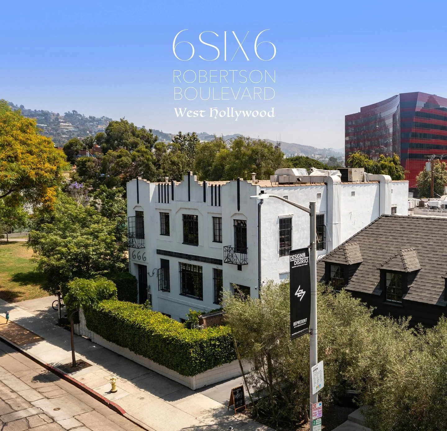 For Sale: Owner user and investment opportunity | 666 N. Robertson Blvd, West Hollywood

&plusmn;10,120 SF office and showroom building on a 6,266 SF lot, located at the signalized intersection of Robertson Blvd and Santa Monica Blvd with 20,000 plus