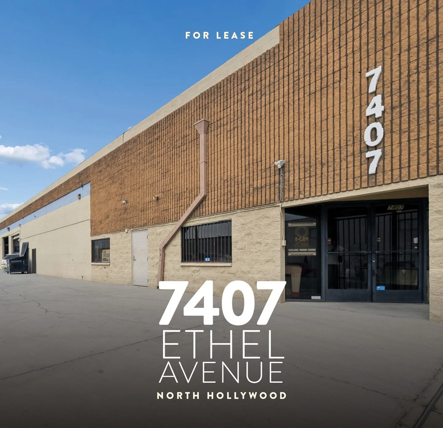 FOR LEASE📍7407 Ethel Ave, NoHo
Rare North Hollywood end-unit warehouse opportunity featuring a roll-up garage door, &plusmn;15&rsquo; ceilings, and flexible space ideal for distribution, storage, or light industrial uses.

- 7,500 SF
- Up to 14 park