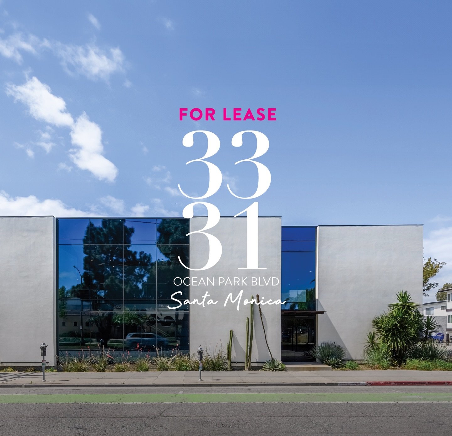 FOR LEASE Stand-alone creative office in the heart of the Media District | 3331 Ocean Park Blvd 
6,600 SF boutique building featuring floor-to-ceiling glass offices, exposed ceilings, and custom lighting throughout. Ideal for office or showroom users