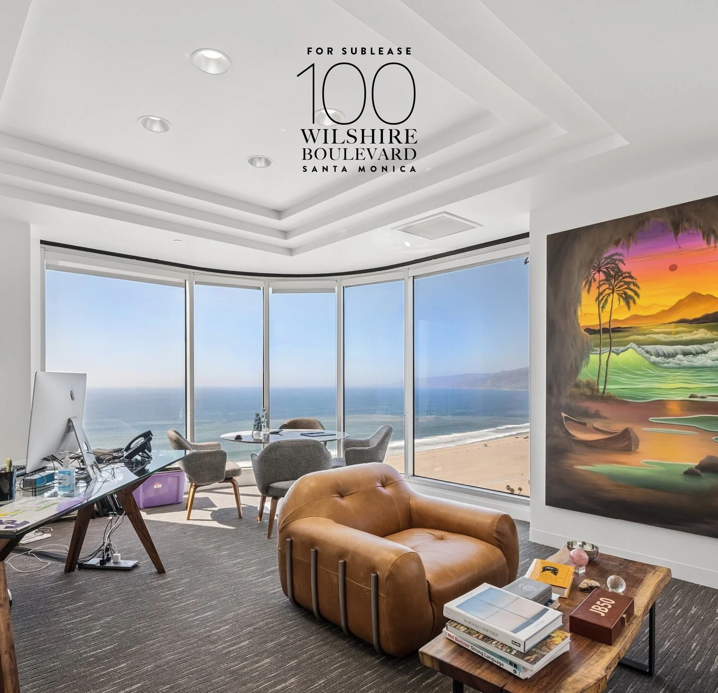 Refined, oceanfront workspace at one of Santa Monica&rsquo;s most prestigious Class A addresses.&nbsp;
📍100 Wilshire Blvd, Suite 1830
&nbsp;
&bull; 100 - 3,432 SF turnkey, plug-and-play sublease &bull; Panoramic Pacific Ocean and mountain views &bul