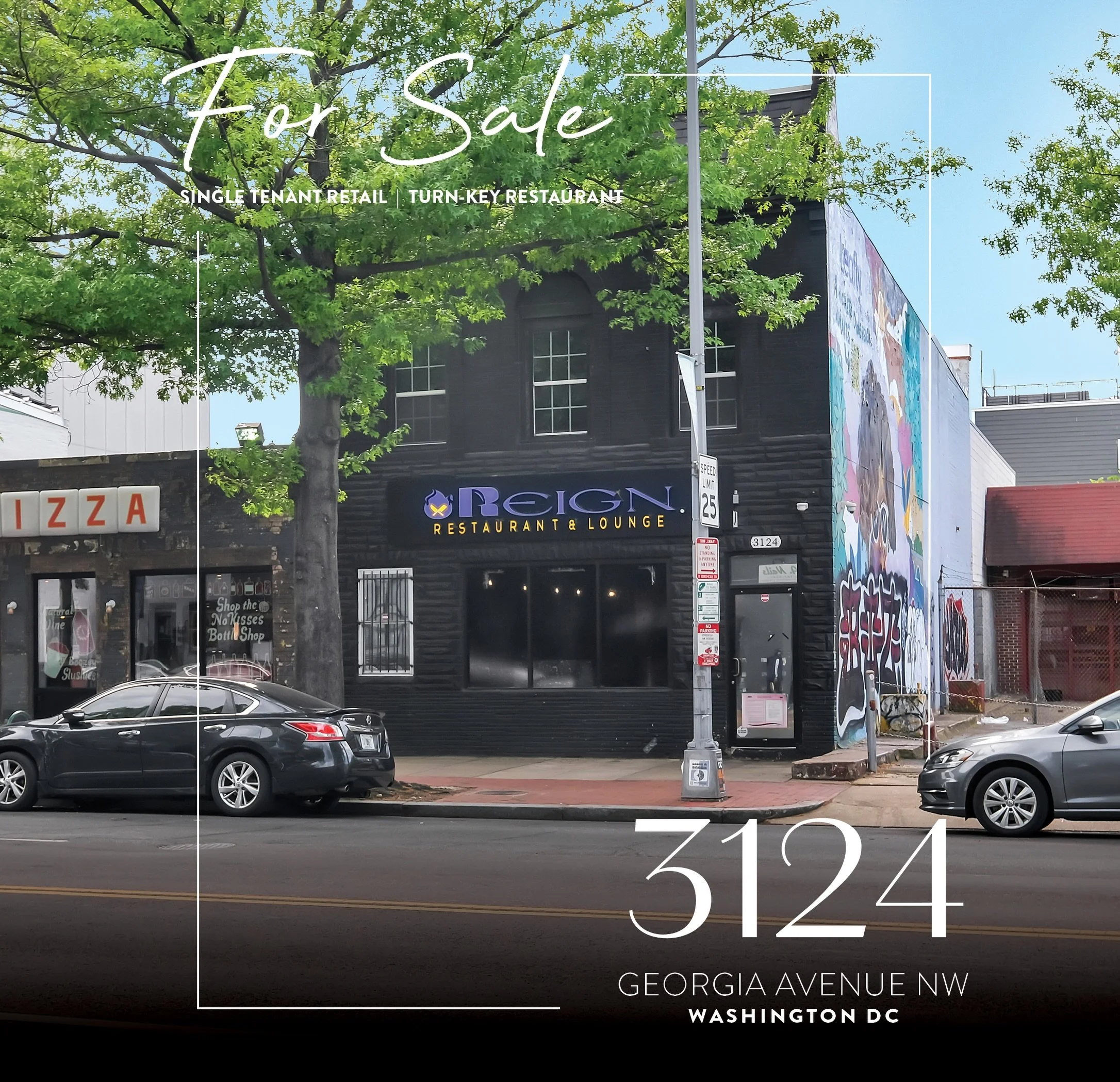 Owner-User Opportunity | Turnkey restaurant opportunity in the heart of Petworth, ready for immediate activation.

📍 3124 Georgia Ave NW, Washington, DC

&bull; &plusmn;4,479 SF single-tenant building on &plusmn;3,575 SF lot &bull; Fully built-out r