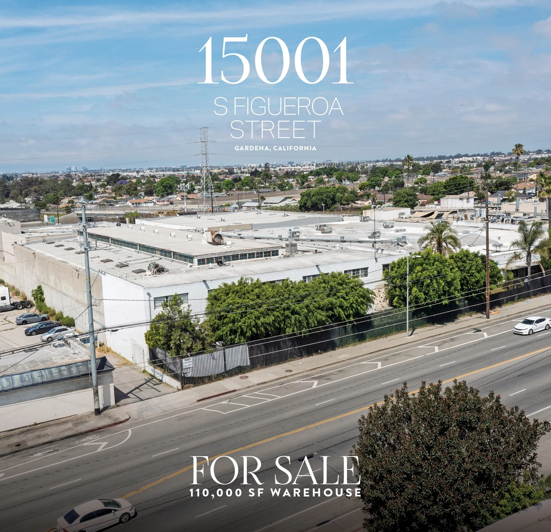 Rare South Bay industrial opportunity now available for sale. 15001 S Figueroa Street offers &plusmn;111,266 SF of functional multi-tenant industrial space on &plusmn;3.42 acres in one of Los Angeles&rsquo; most supply-constrained infill markets. Pos