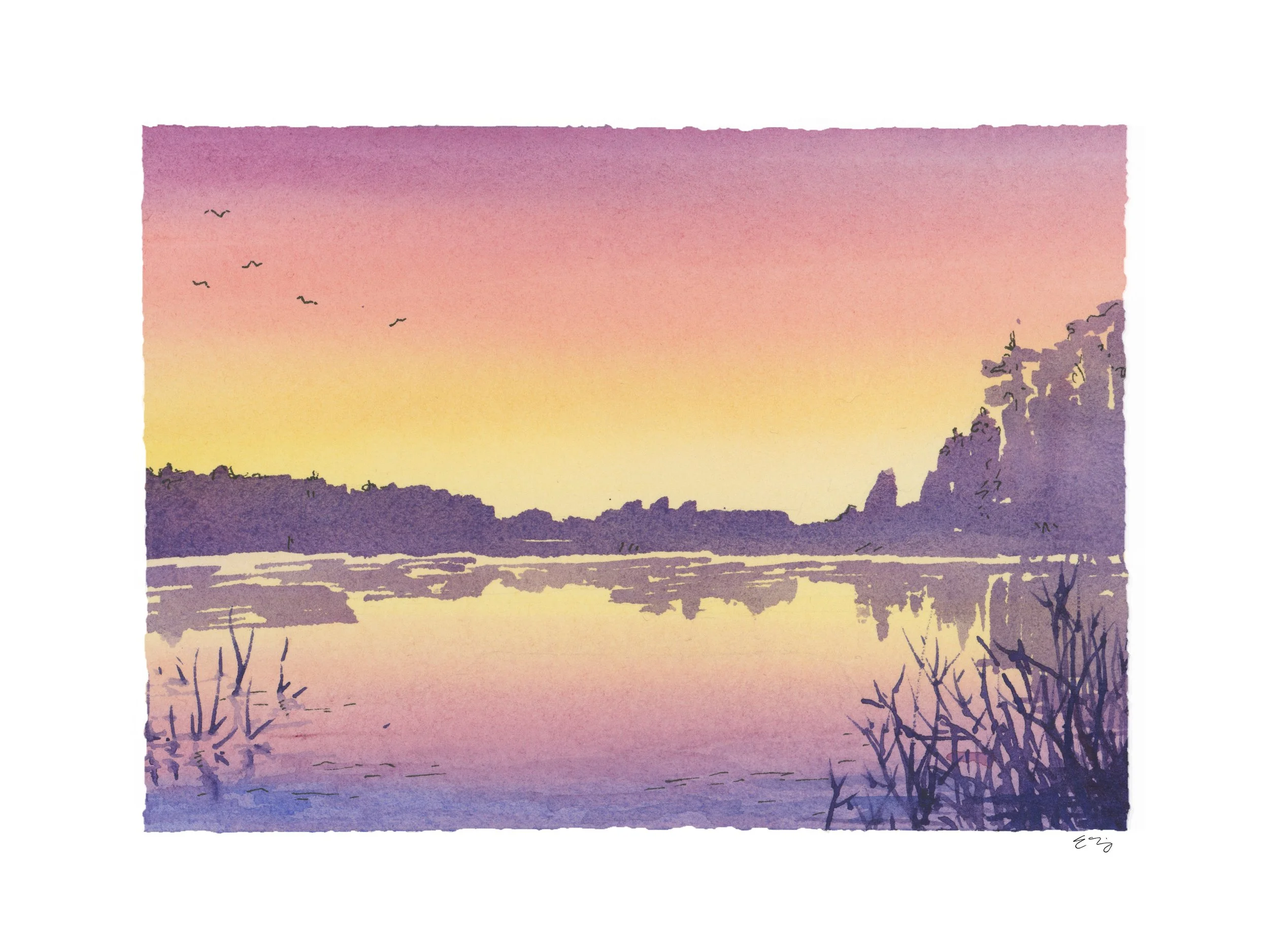 Lake of the Woods Sunset Painting Full View.jpg