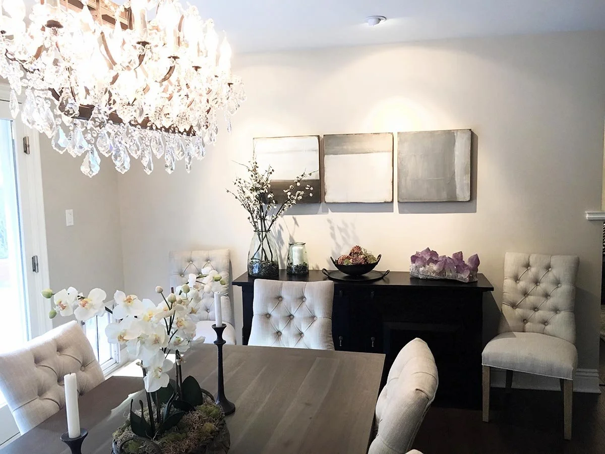 Transitional Dining Room Decor