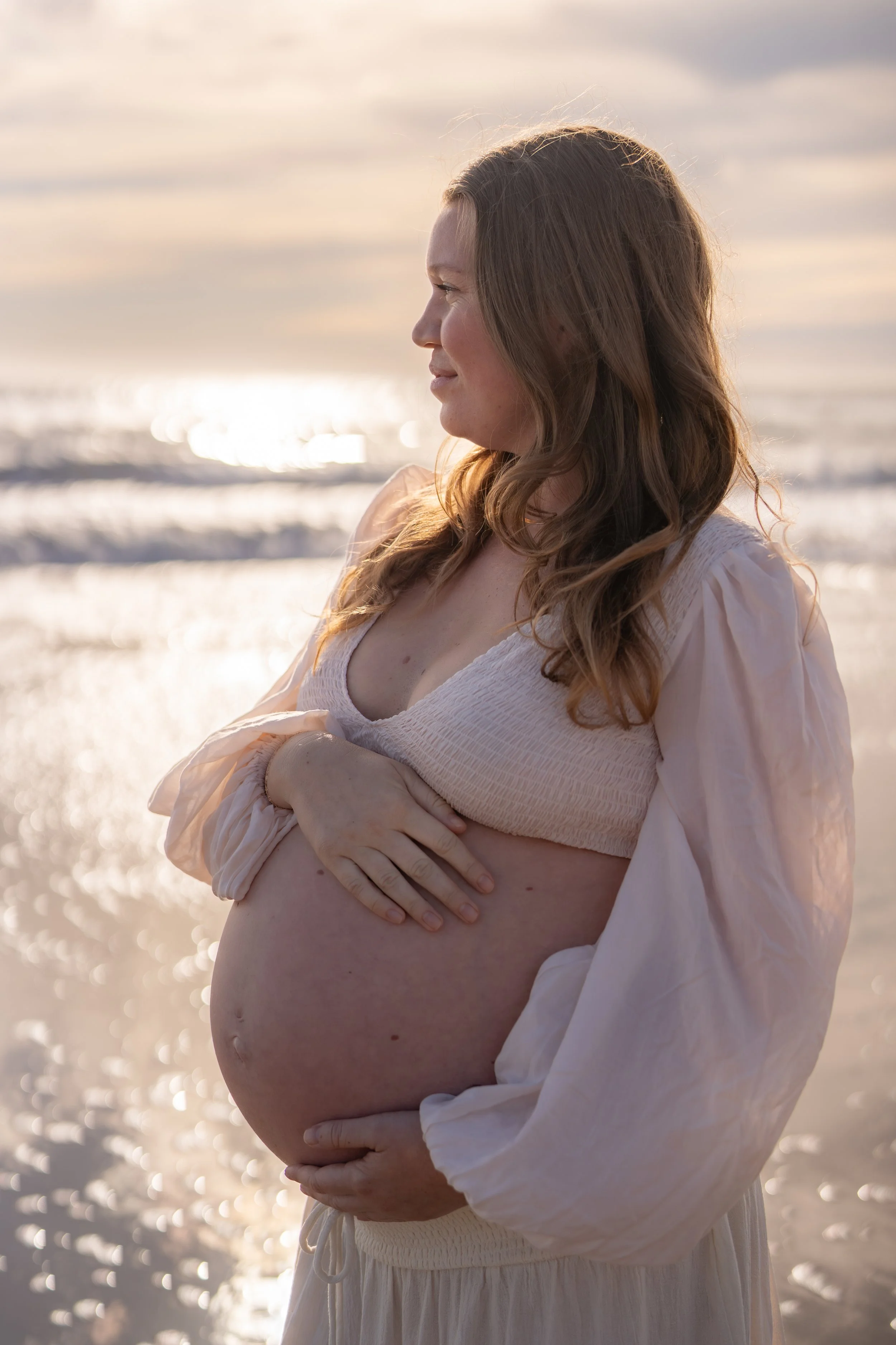 Maternity beach photoshoot