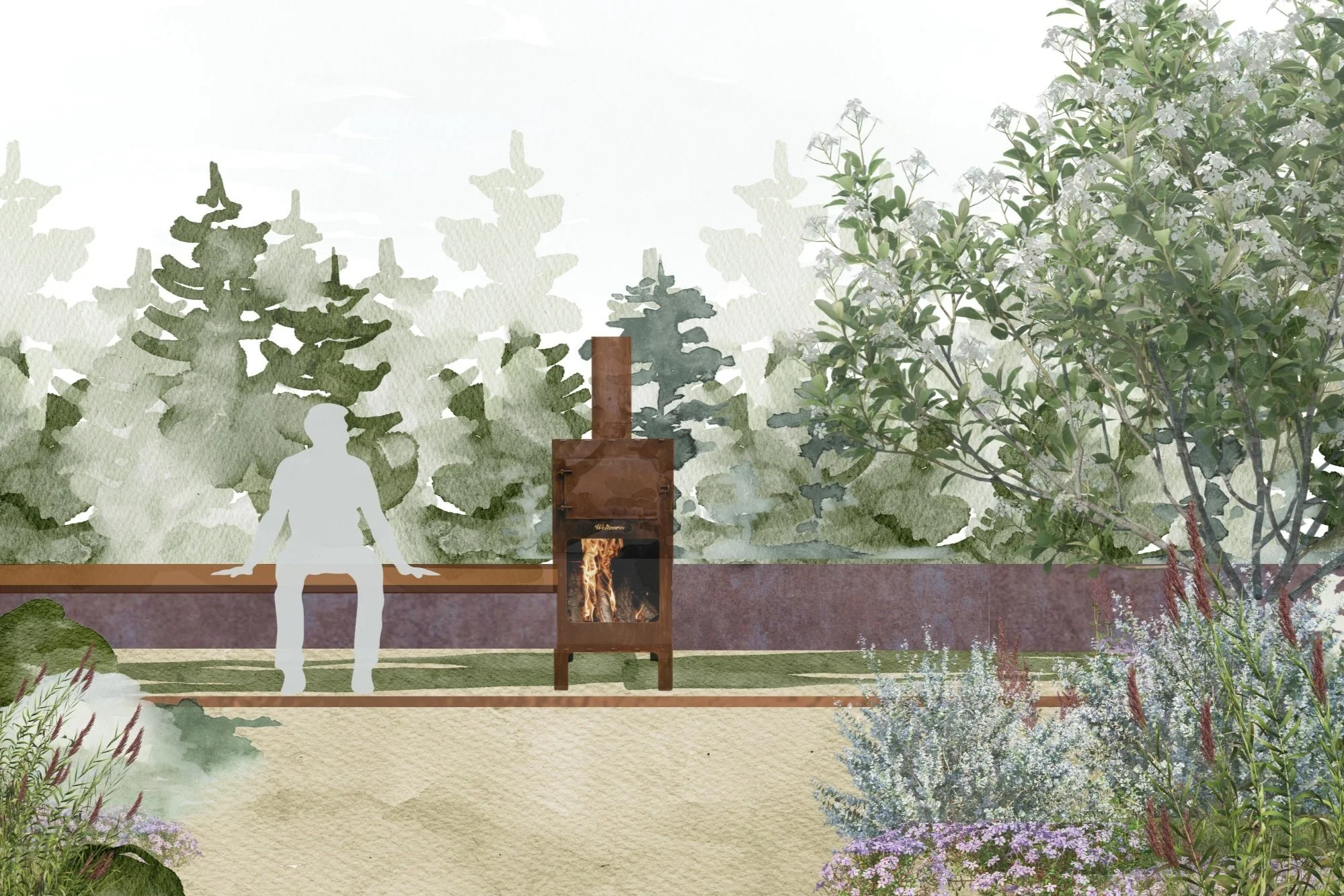 Garden Design Illustration