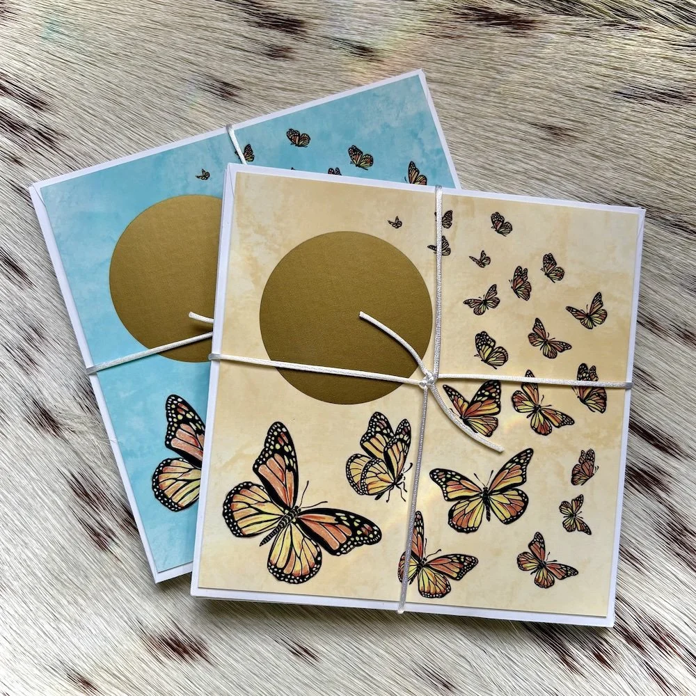 Fortune Scratch-Card: Monarch Butterflies