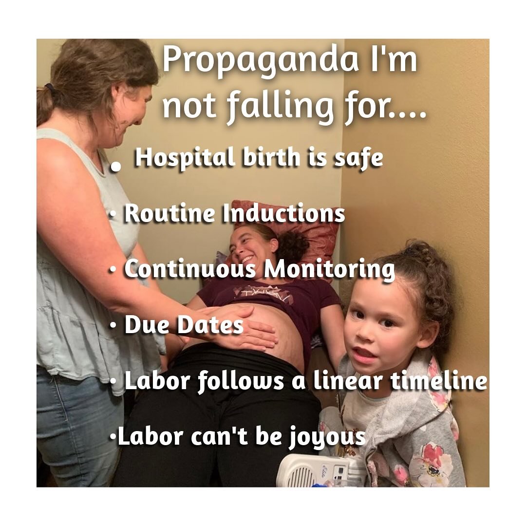 Jumping on this trend! Propaganda I&rsquo;m not falling for&hellip;

Hospital birth is safe. Routine hospital birth for those having an uncomplicated and low risk pregnancy may be safer with a midwife out-of-the hospital. Recommend reading the resear