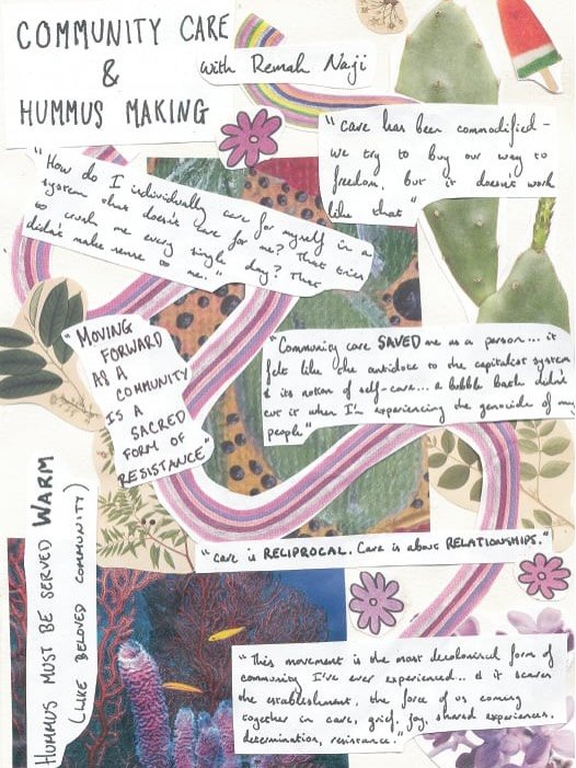 &ldquo;This movement is the most decolonised form of community I&rsquo;ve ever experienced&hellip;and it scares the establishment, the force of us coming together in care, grief, joy, shared experiences, determination, resistance.&rdquo; Remah Naji o