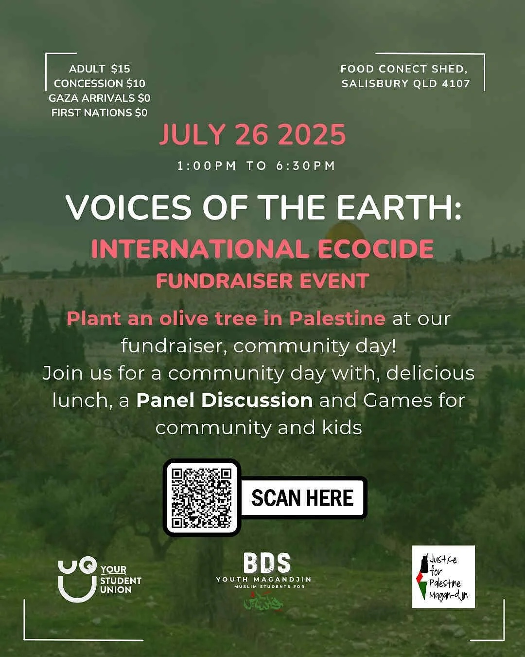 We&rsquo;ll be joining the @bds_youth_magandjin community day this Saturday at @foodconnectshed

This event connects global resistance to colonial ecocide in the face of attempts to greenwash the destruction of people and Country. 

Panellists includ